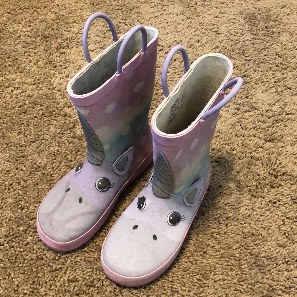 Wonder Nation Unicorn rain boots size 11/12